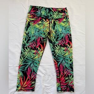 Fabletics Vibrant Tropical Print Capri Leggings